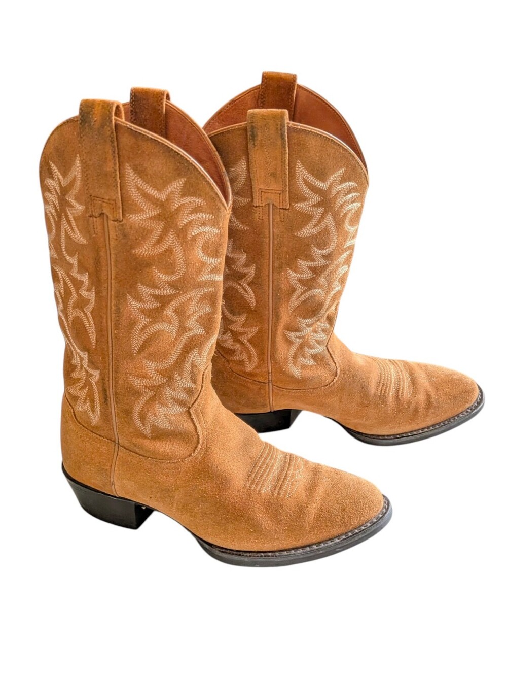 Ariat Men's Heritage Dijon Suede Western Boots 8D Cowboy Wide Riding Classic